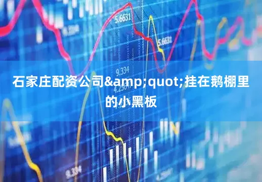 石家庄配资公司&quot;挂在鹅棚里的小黑板